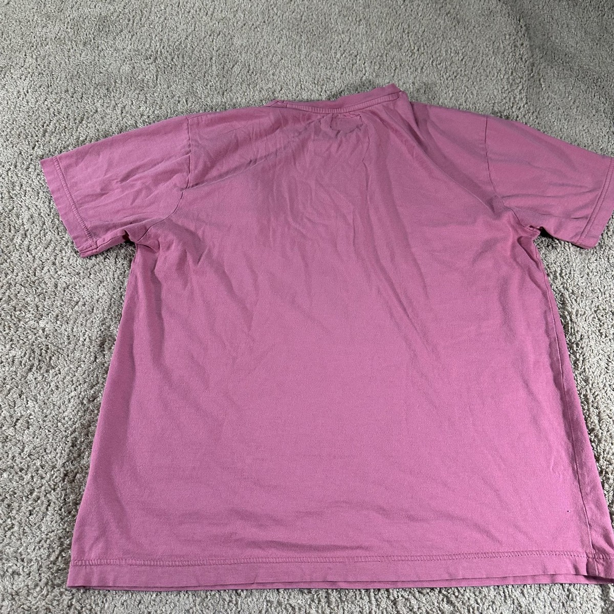 Stussy Shirt Mens Medium Pink 8 Ball Pocket Graphic Classic