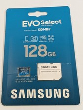 SAMSUNG EVO Select microSD Memory Card  Adapter, 128GB