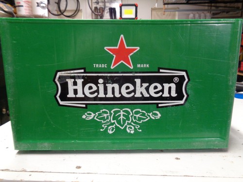 Heineken Beer Crate Plastic 24 Bottle Case Carrier w Handle