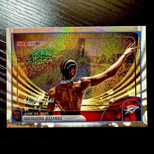 Topps 2025-26 NBA Hoops Shai Gilgeous-Alexander Pixel Burst Highlights #268