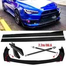 Front Bumper Lip Spoiler Splitter Car Body Rear For Mitsubishi
