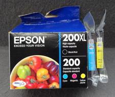 Epson 200 Cyan Yellow ONLY Ink Cartridge Color Genuine WorkForce XP WF 2025