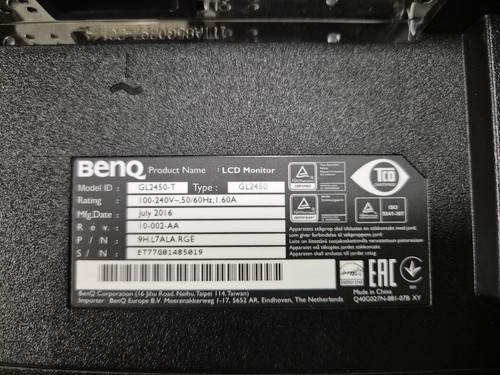BenQ GL2450-T 24'' - Full HD LED Monitor - VGA, DVI-D - Picture 4 of 4