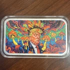 1oz Silver Enamelled Bar in a Capsule Trump