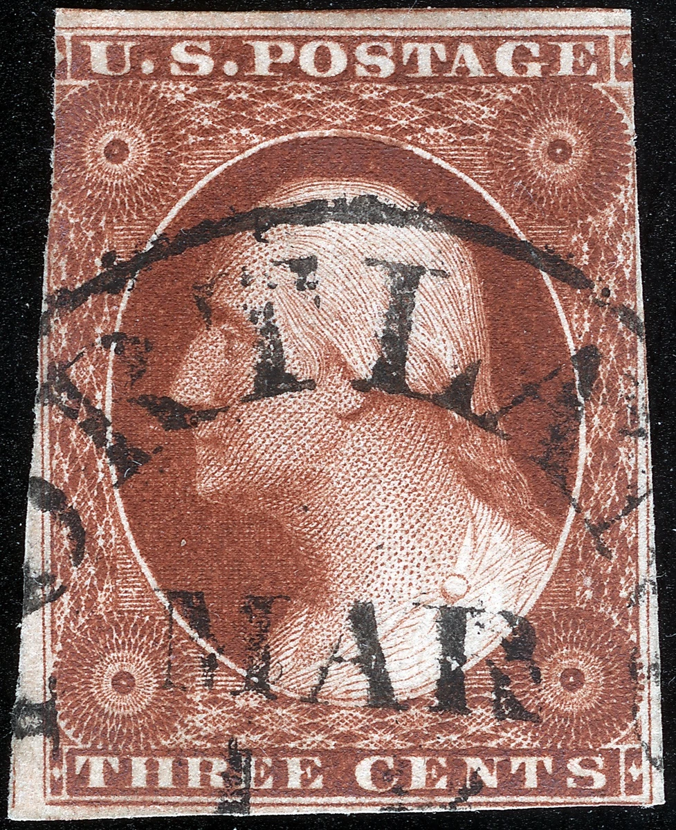 3 Cent Used US Stamps (19th Century) 1851-1860 Year of Issue for