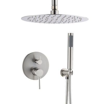 Dome Shower System: 10'' Rainfall & Handheld