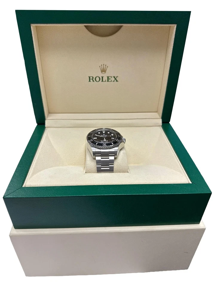 Rolex Sea-Dweller Deepsea NEGRO Cerámica Acero Inoxidable Buceo 44mm 136660 CAJA Foto 2 de 4
