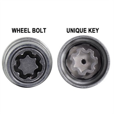 Butzi Anti-Theft Locking Wheel Nut Bolts – 14x1.50 L28 Set Of 4 With 2 Keys For Citroën C8