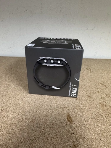 Garmin Fenix 7 Smartwatch - Silver with Graphite Band - New-Sealed 
