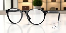 PERSOL PO3092V 9014 Black Transparent 50 mm Men's Eyeglasses