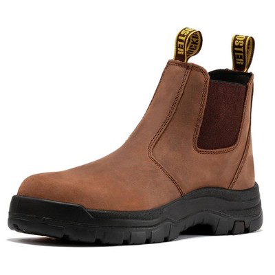 ROCKROOSTER Wide Men's Slip On Boots, 6'' Soft Toe Chelsea Work Boots