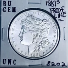 1881 S BU GEM MORGAN SILVER DOLLAR UNC MS+++ U.S. MINT RARE COIN 8202