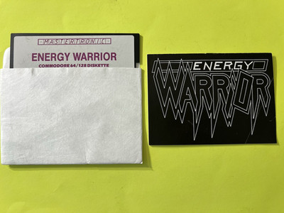 Energy Warrior by Mastertronic Commodore 64 128 1988 with manual - Tested Works