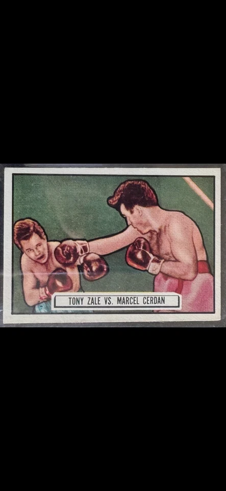 1951 Topps Ringside ZALE VS CERDAN SEPT. 21, 1948 #44 PSA EXCELLENT 5 - Image 4 of 4