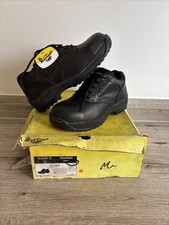 Image of Dr Martens Keadby St Black Leather Steel Toe Safety Work Shoes UK 6 EU 39 NEW
