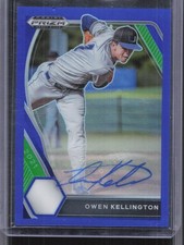 2021 Panini Prizm Draft Picks #PDP102 Owen Kellington Blue Auto #/99