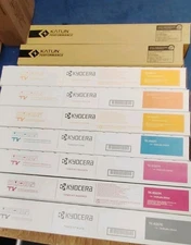 LOT OF 7 Genuine Kyocera TASKalfa 2554ci,CS2554ci TK-8367 CMYK Toners & Waste