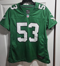 New Nike Zack Baun Philadelphia Eagles Kelly Green Jersey Women's Sz XL $130