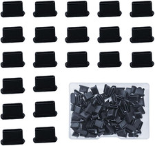 100 Pack Silicone USB C Dust Plug, Phone Plugs for Charging Port