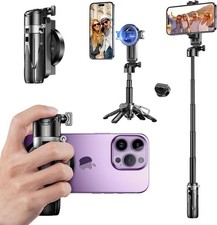 Selfie Sti for iPe, Mini Tripod for MagSafe, Portable 4-in-1 Pe