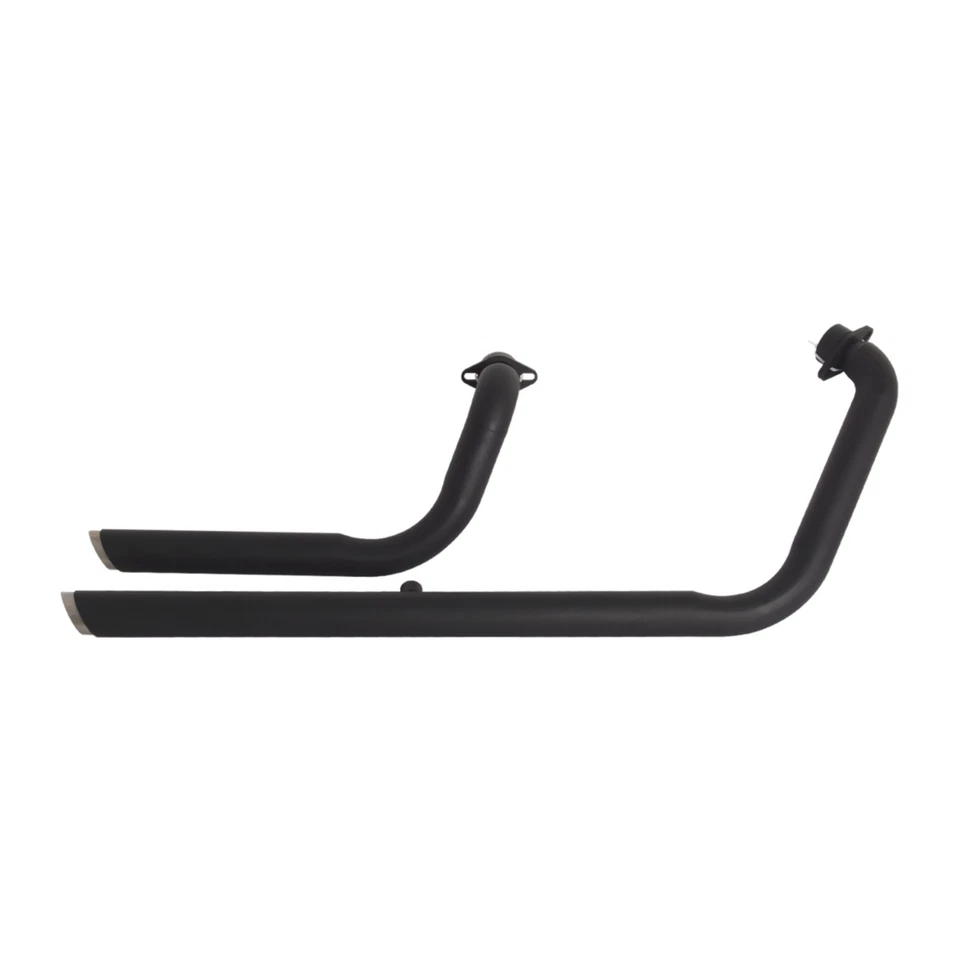 For Yamaha V-Star 950 XVS950 2014-24 Black Long Short Dual Exhaust Pipes Muffler - Image 2 of 4