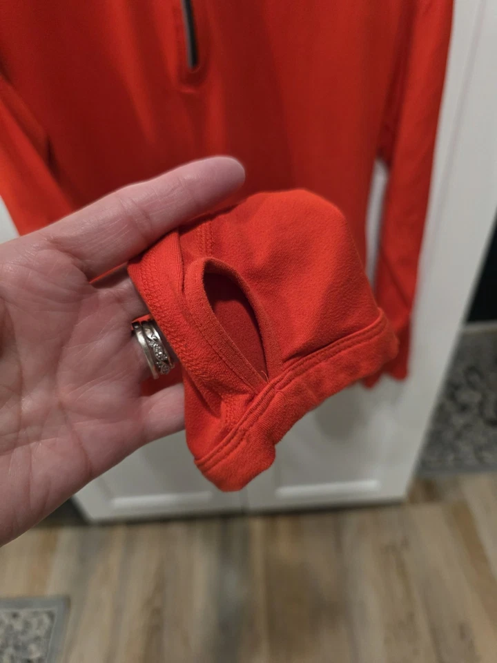 Nike Element Dri-Fit Running Pullover XL Red Half Zip Long Sleeve Mens Shirt J12 - Image 2 of 4