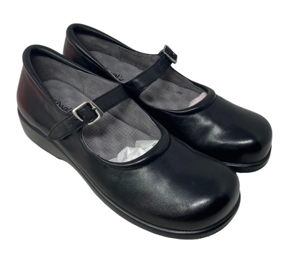 Мягкие прогулки Mary Janes размер 8 женщин узкий черный Jupiter мягкие плоскостях новый - Изображение 3 из 4