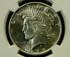 1925 BU U.S. Peace Silver Dollar NGC MS 62