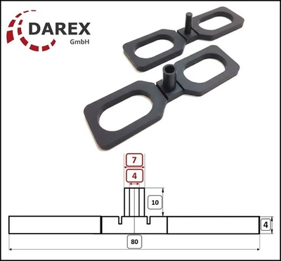 100 - 1000 PROFI Abstandhalter 4 mm - 7 mm für Terrassendielen Distanzhalter - Bild 1 von 4
