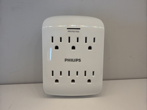 Phillips Protected 6 Outlet Extender Used But In Good Working Condition