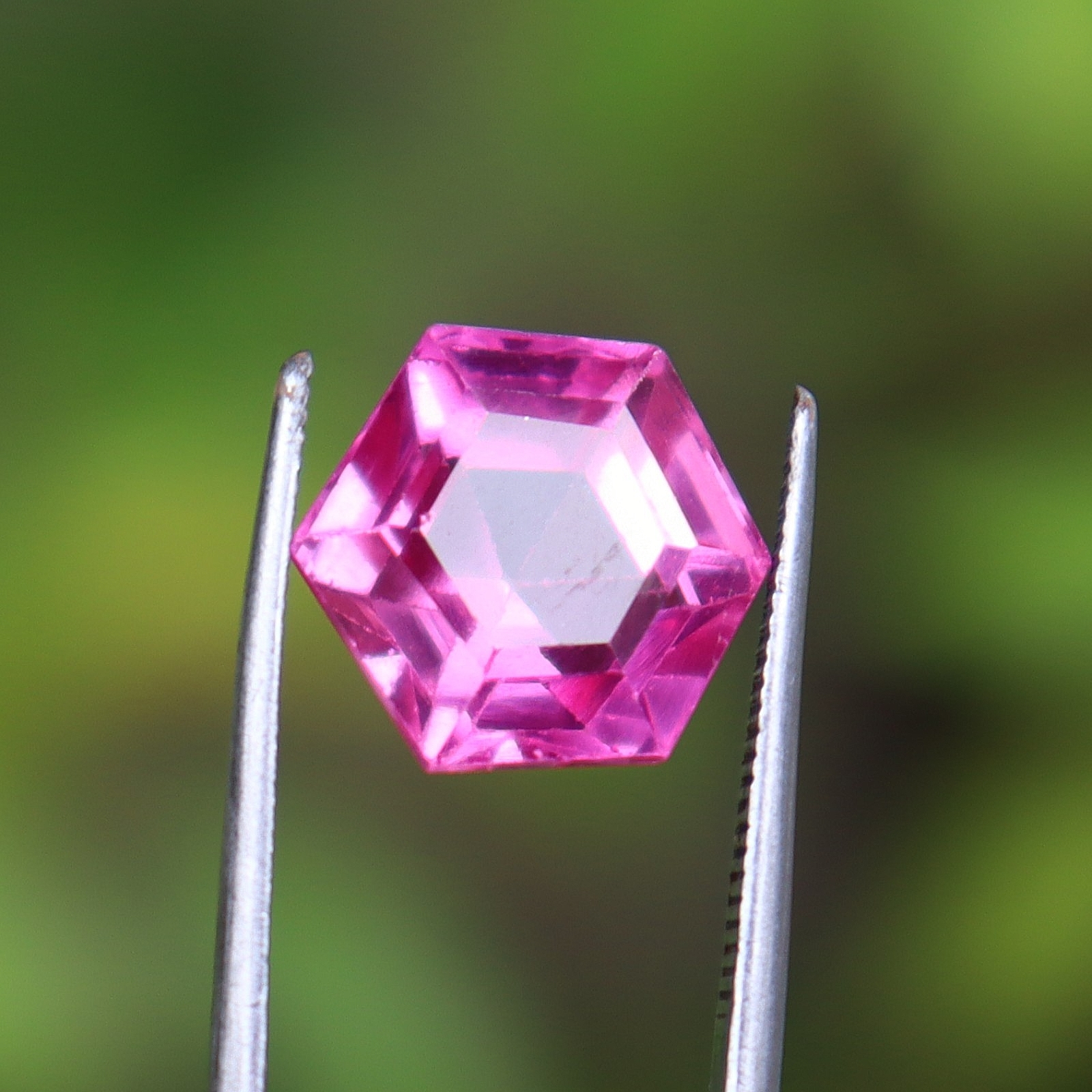 9.05 Ct Certified Natural Hexagon Pink Spinel Loose Gemstone