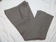 Men's Vintage Levi's Dacron Polyester Brown Pants - Size 36 x 31