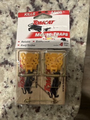 New In Package!! TOMCAT Wooden Mouse Traps 4 Pack.