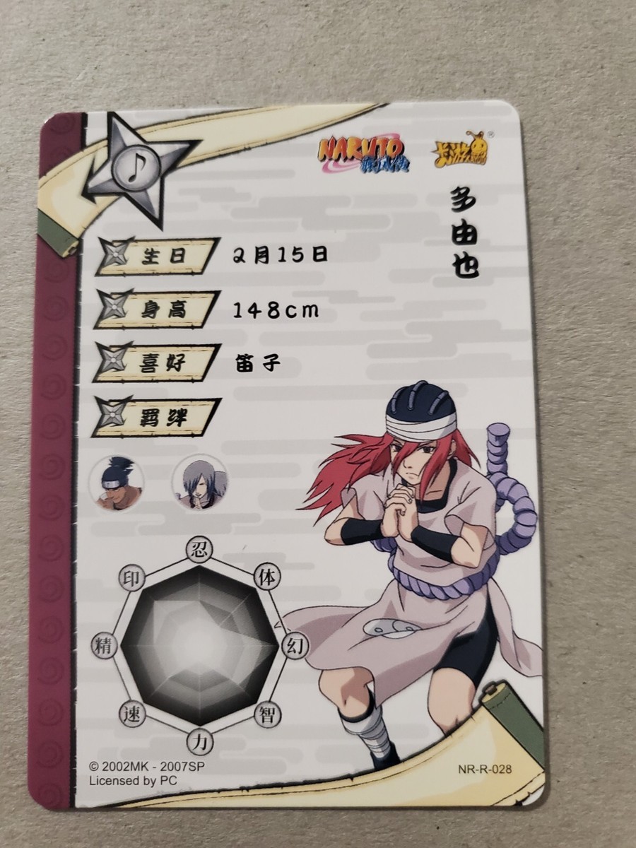 ナルト　カード　NARUTO card Tayuya Sound Ninja NR-R-028 Rare Naruto Trading Card CCG | eBay