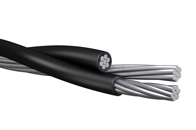 PER FOOT Zuzara 4/0-4/0-4/0 Triplex Aluminum Overhead