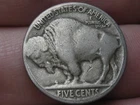 1921 S Buffalo Nickel 5 Cent Piece- San Francisco- Good/VG Reverse Details
