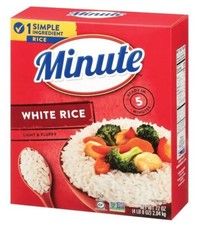 Minute White Rice, Instant White Rice for Quick Dinner Meals, 72-Ounce Box, Free