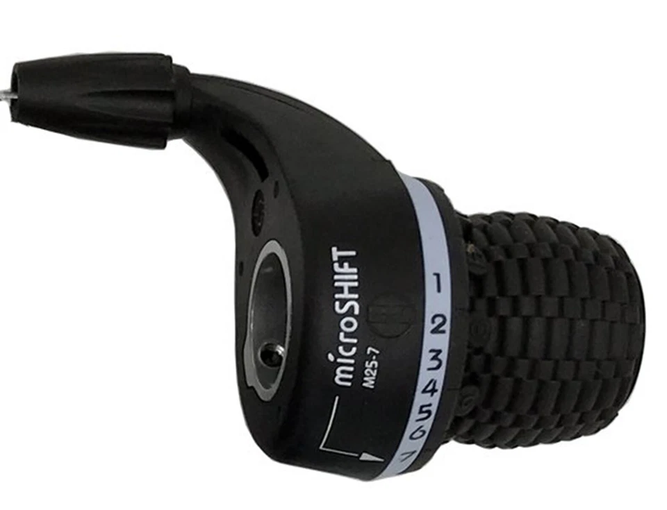 MICROSHIFT MS25-7 Mountain Bike Bicycle Twist Shifters For Shimano 3x7 Speed - Image 2 of 3