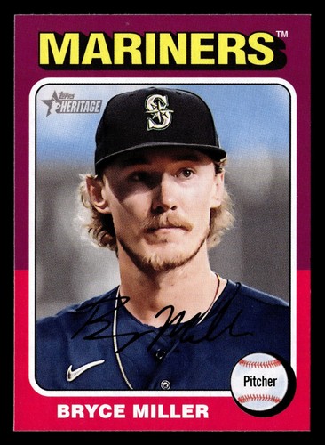 2024 Topps Heritage #299 Bryce Miller | Baseball Card