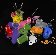 Mehron Liquid Face, Body Hair Paint Color Stage Makeup 1oz Choose From Shades.