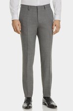 Image of HUGO Hugo Boss Hesten Textured Extra Slim Fit Suit Pants, Grey, Size 38R