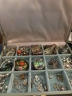 Grandmas Jewelry Box With Jewelry Loaded With Sterling Silver