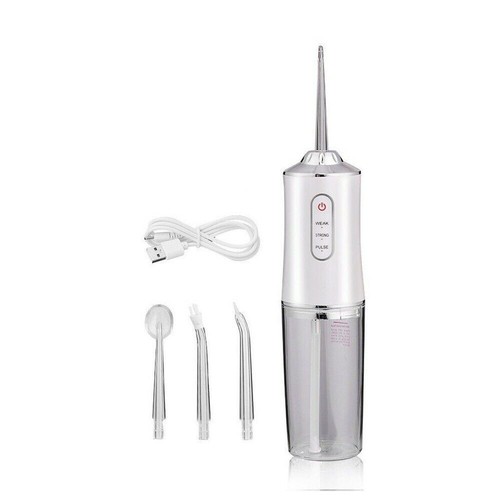Idropulsore dentale professionale portatile pulizia denti orale + 4 ugelli 6886 - Foto 2 di 4