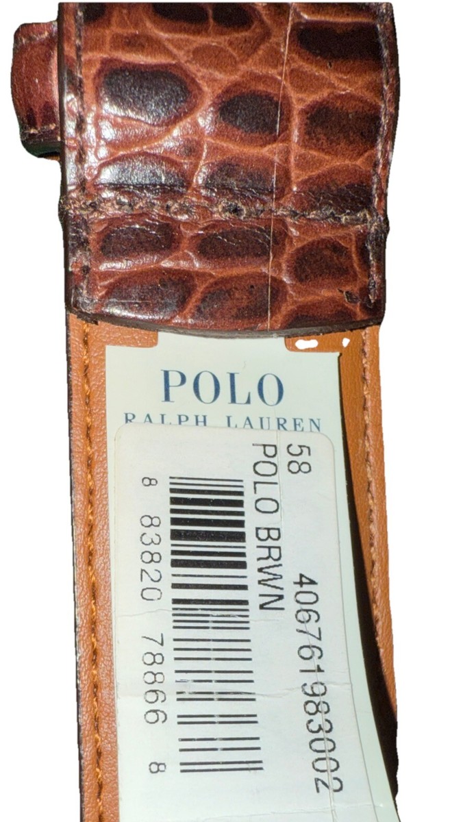 Polo Ralph Lauren Men's 58 Faux Crocodile Embossed Gen. Leather
