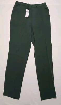 BCBGeneration Pants Small Green / Forest Tapered High Rise Stretch Womens