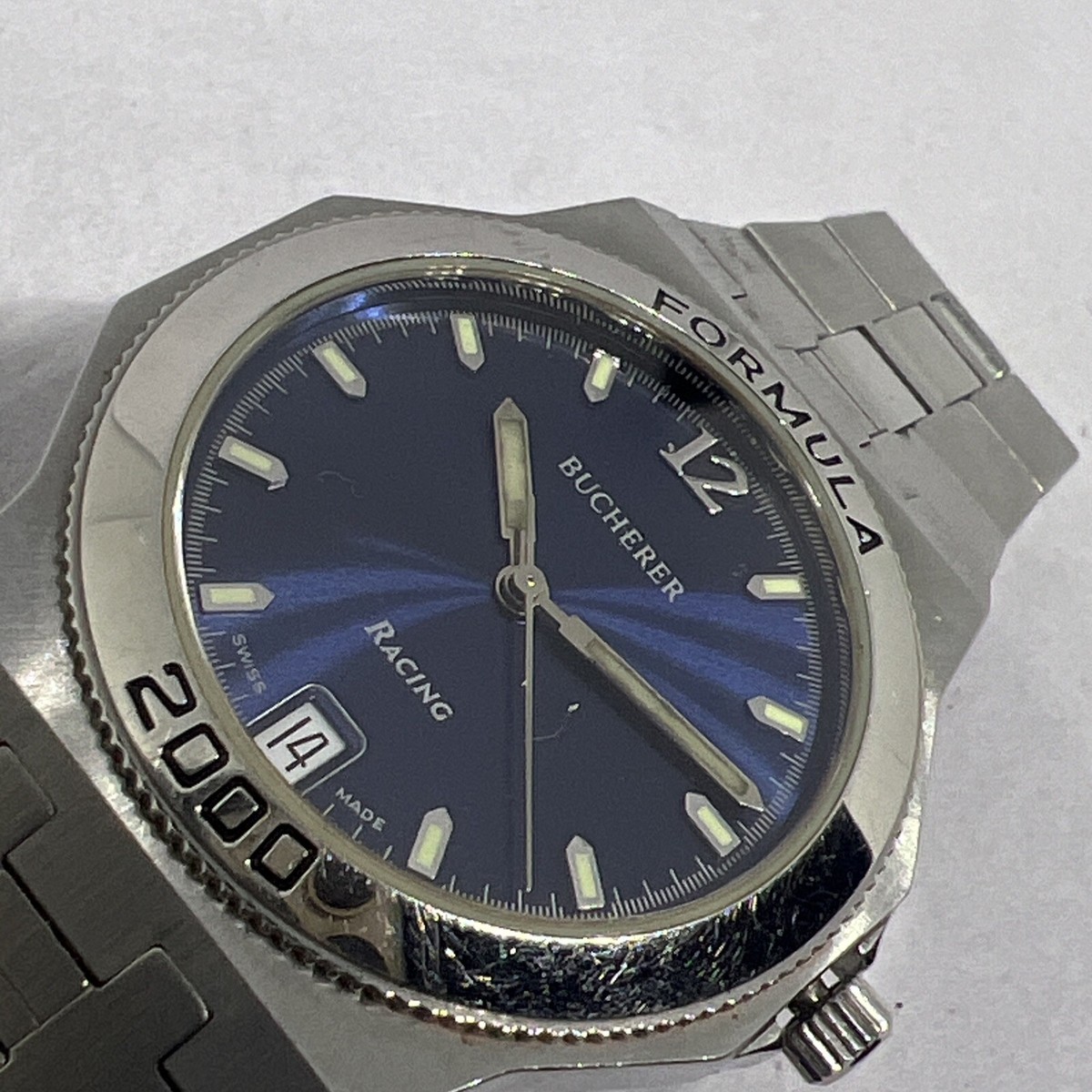 Bucherer Octagonal Qtz Racing Formula 2000 Ref:955.906, Slightly