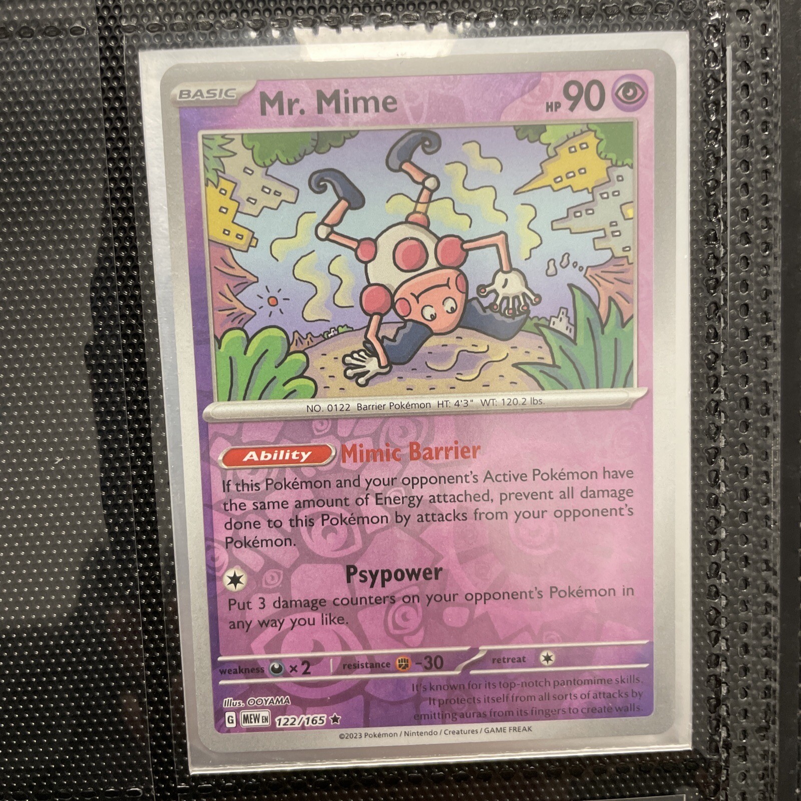 Mr. Mime AR 179/165 SV2a Pokmon Card 151 (Japanese) - Holo Rare Full Art/Alt Art Card Mr. Mime AR 179/165 SV2a Pokmon Card 151 (Japanese) - Holo Rare Full Art/Alt Art Card
