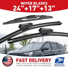 3 Pcs 24 17 13 Windshield Wiper Blade For Chevrolet Equinox 10-17 W Top-lock