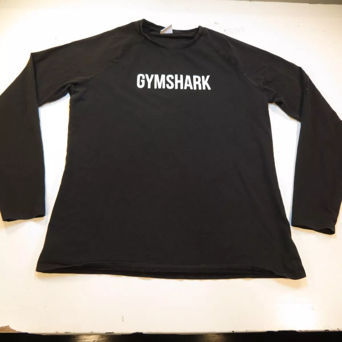 GYMSHARK GYM SHARK WORKOUT ATHLETIC LONG SLEEVE TEE T SHIRT Womens L