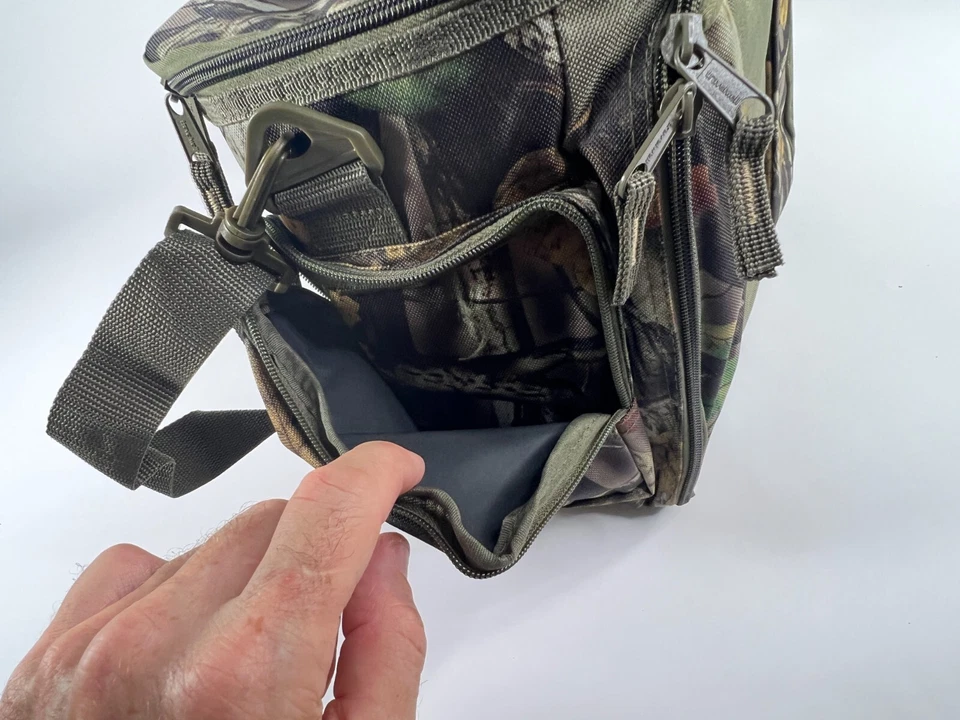 Bolsa refrigeradora aislada de camuflaje - 12"x12"x7" muchos bolsillos, nueva Foto 3 de 4